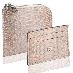NEW NADA SAWAYA - Set of Python wallet & Card Case
